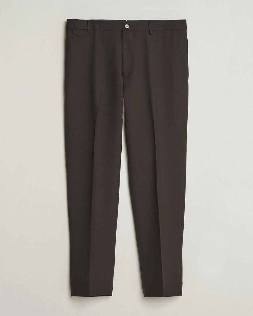 Santaniello Wool Trousers Brown – Brun