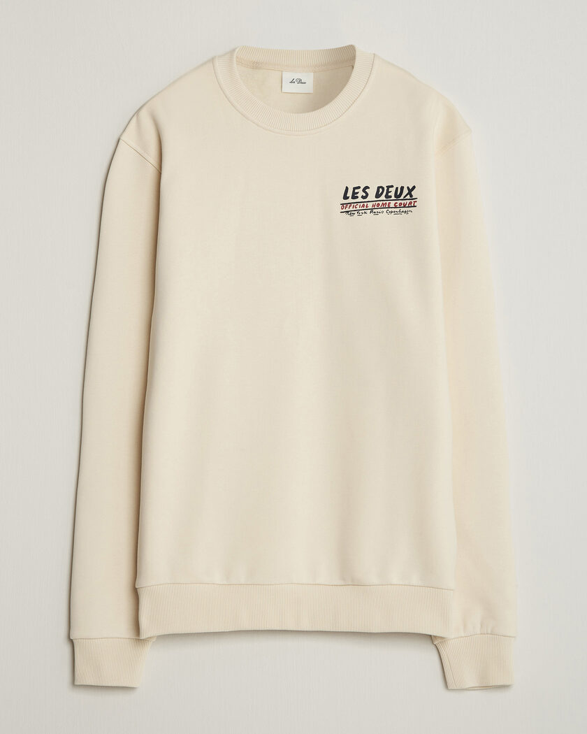 LES DEUX Record Sweatshirt Ivory – Vit
