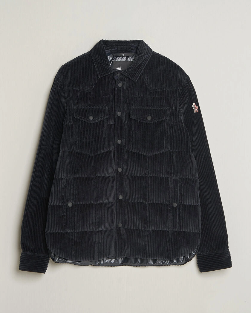 Moncler Grenoble Gelt Corduroy Shirt Jacket Navy – Blå