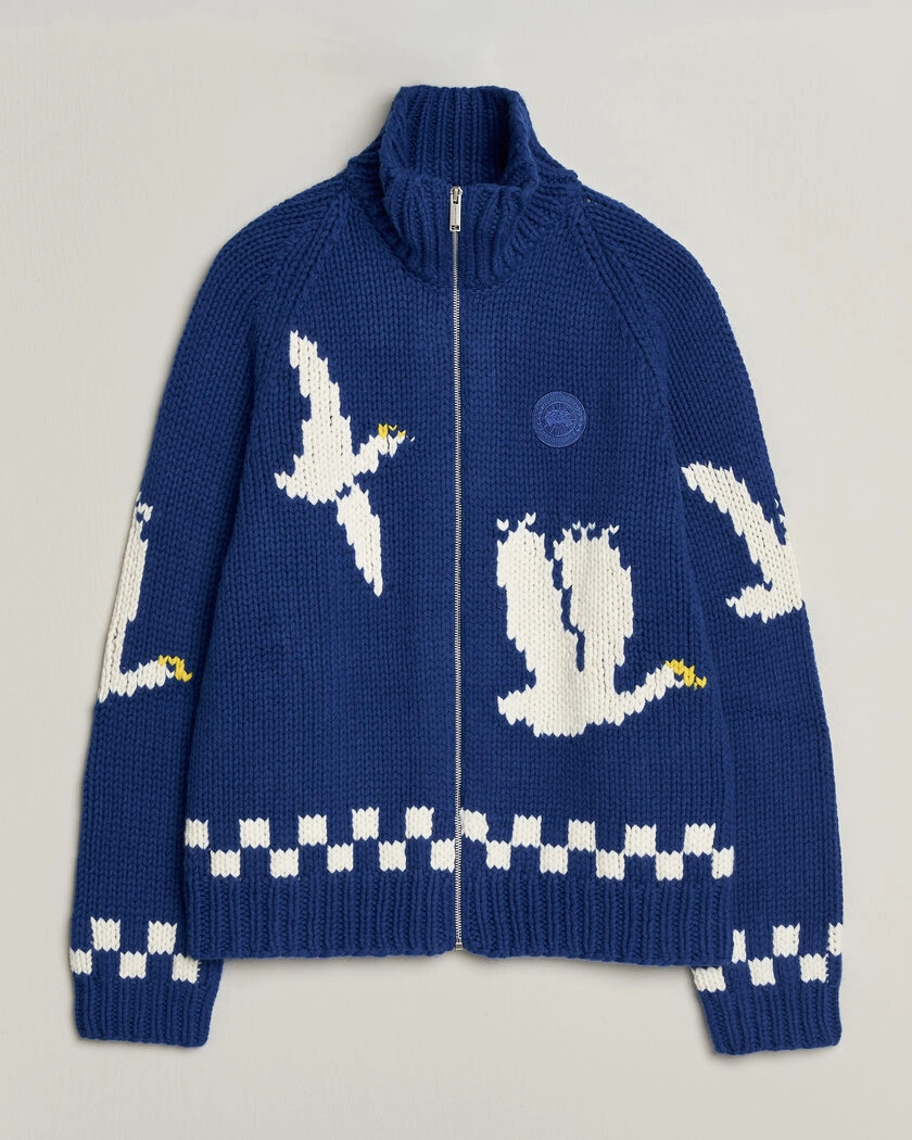 Canada Goose Moisie Knit Jacket Arctic Goose – Blå