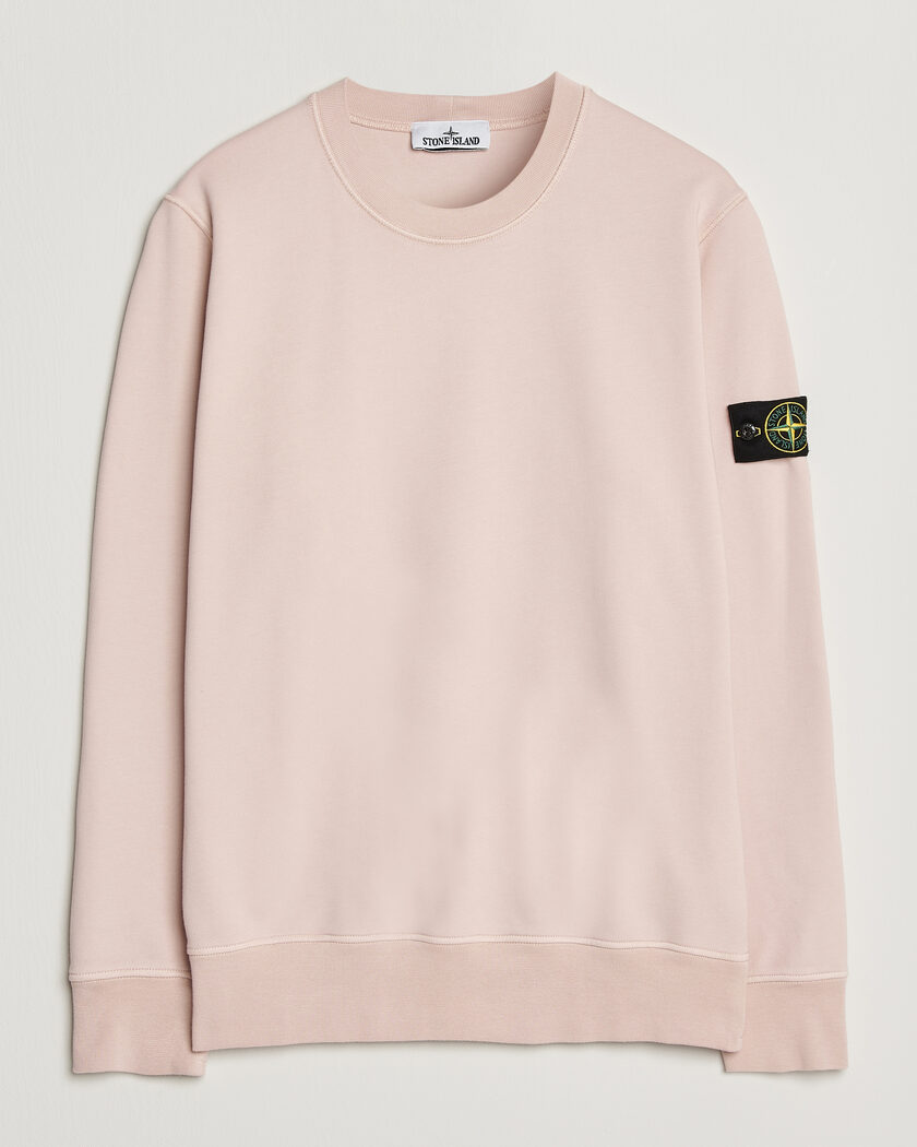 Stone Island Garment Dyed Fleece Sweatshirt Antique Rose – Rosa