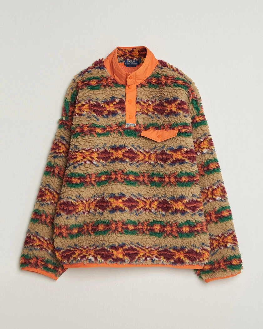 Polo Ralph Lauren Shaggy Hi Pile Red Rock Fairisle – Flerfärgad