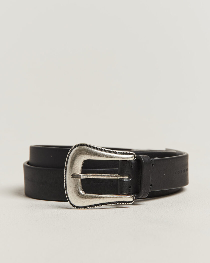 Tiger of Sweden Ecus Leather Western Belt Black – Svart