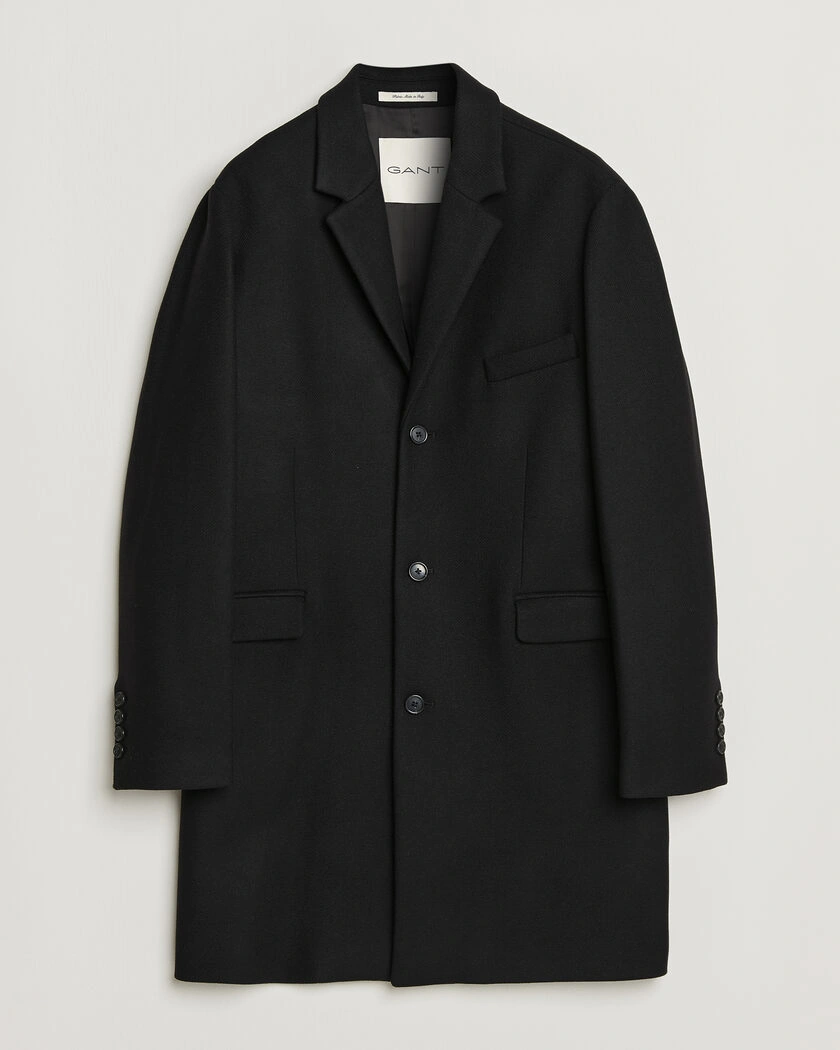 Gant Classic Wool/Cashmere Coat Black – Svart