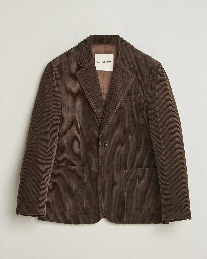 Gant Corduroy Blazer Black Brown – Brun