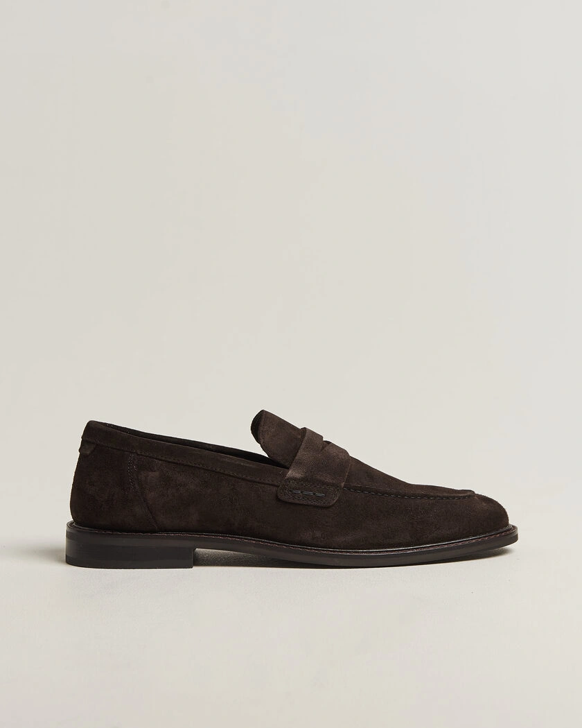 Gant Lozham Suede Loafer Dark Brown – Brun