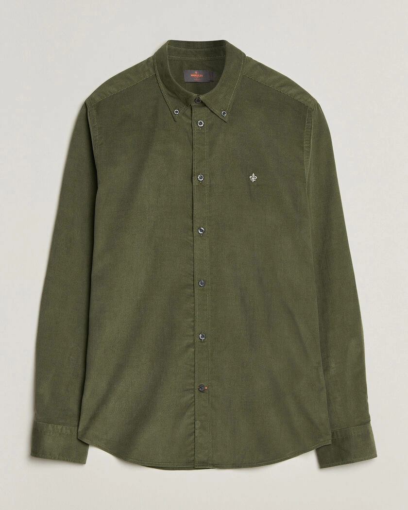 Morris Douglas Cord Shirt Olive – Grön