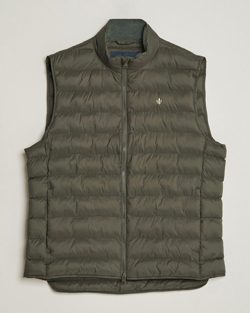 Morris Norfolk Liner Vest Olive – Grön