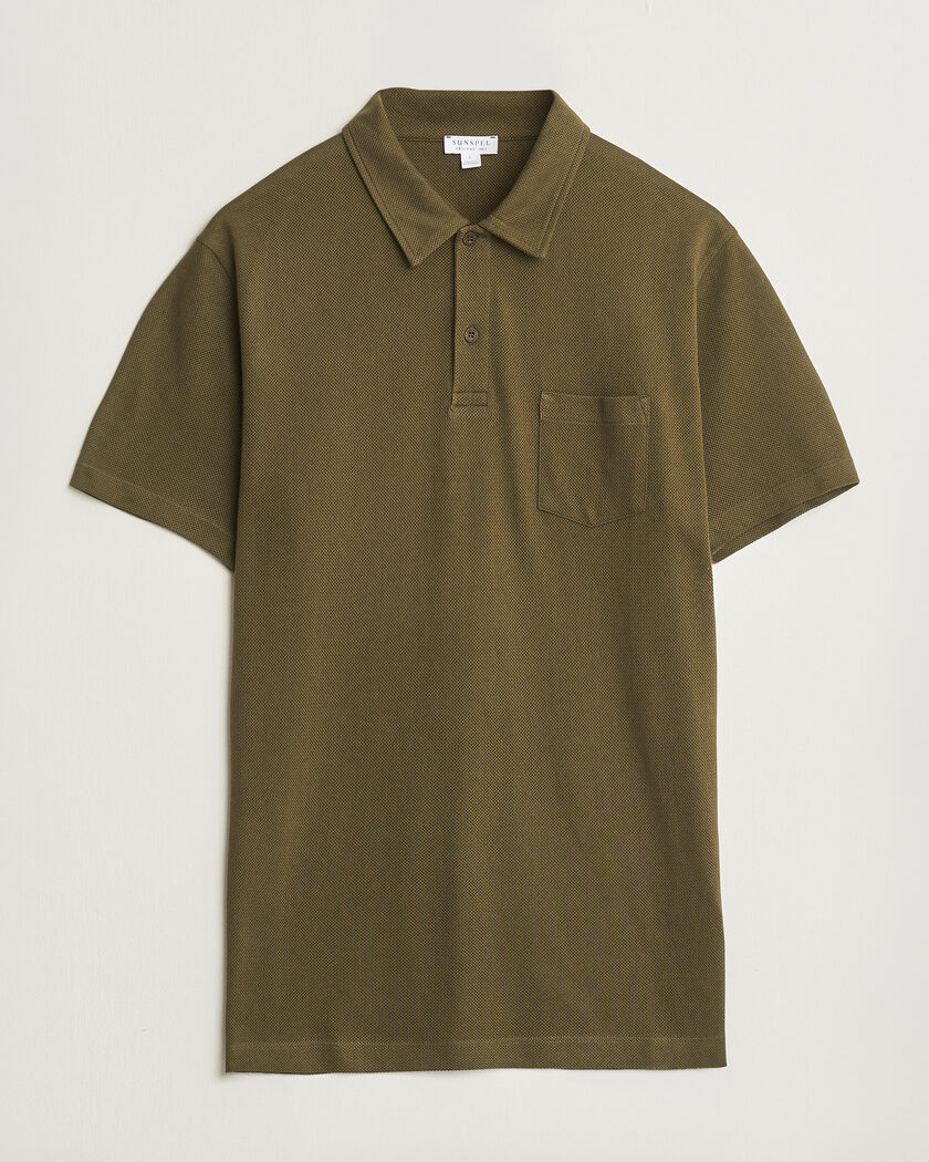 Sunspel Riviera Polo Shirt Loden Green – Grön