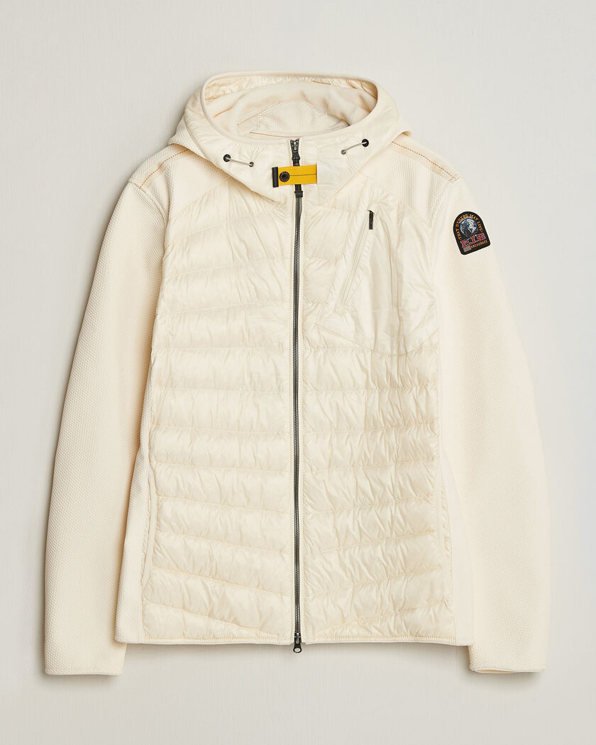 Parajumpers Nolan Warm Up Hybrid Hooded Jacket Warm Ivory – Vit