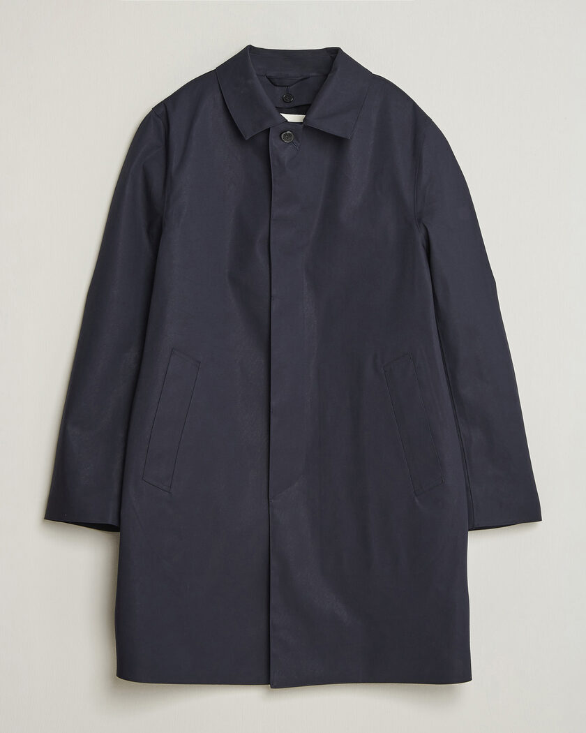 Mackintosh Dunoon Car Coat Navy – Blå