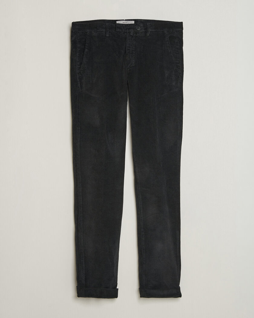 Briglia 1949 Slim Fit Corduroy Trousers Black – Svart