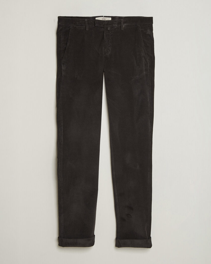 Briglia 1949 Slim Fit Corduroy Trousers Dark Brown – Brun