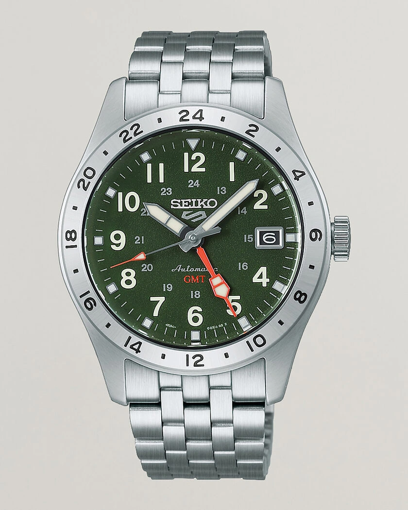 Seiko 5 Sports Automatic GMT 39mm Green Dial – Grön