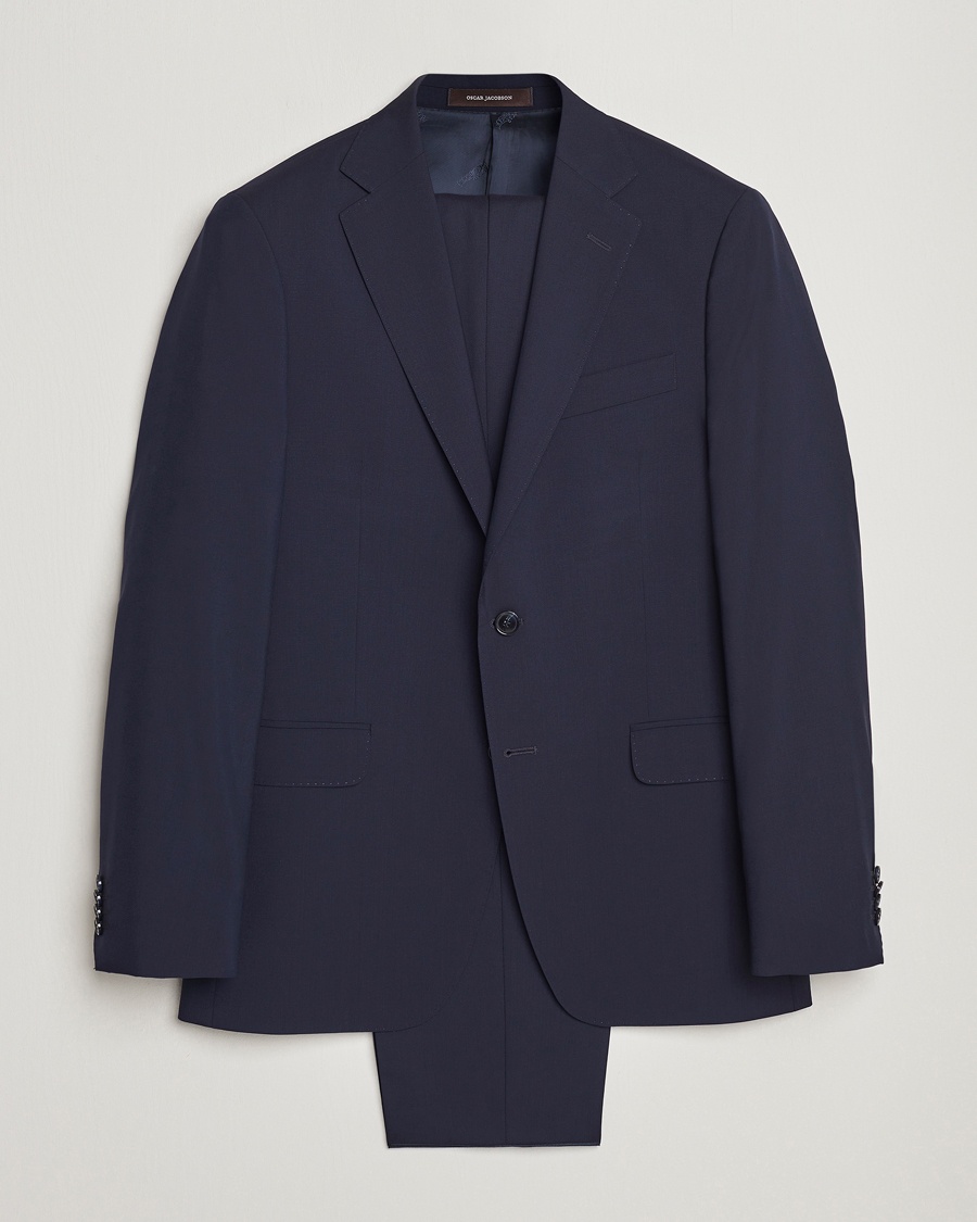 Herr | Kostymer | Oscar Jacobson | Falk Wool Suit Blue