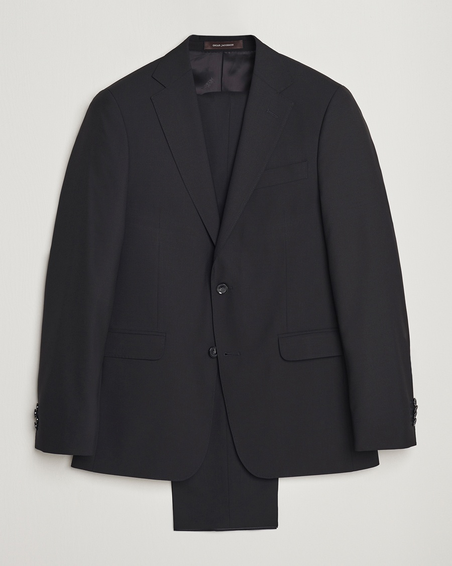 Herr | Kostymer | Oscar Jacobson | Falk Wool Suit Black