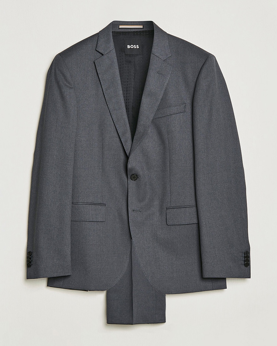 Herr | Kostymer | BOSS BLACK | Huge Wool Suit Dark Grey