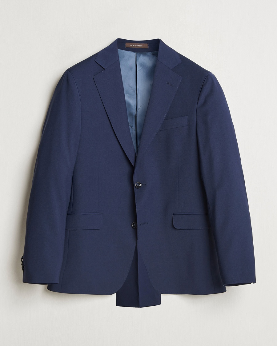Herr | Kostymer | Oscar Jacobson | Fogerty Wool Blend Suit Dew Blue