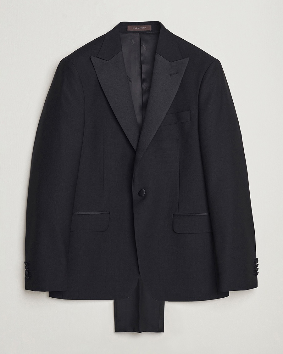 Herr | Kostymer | Oscar Jacobson | Frampton Wool Tuxedo Black