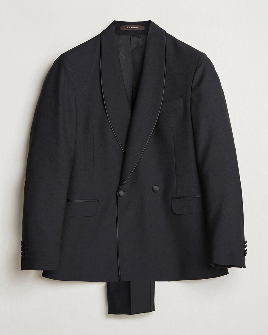 Herr | Kostymer | Oscar Jacobson | Fattore Double Breasted Tuxedo Black