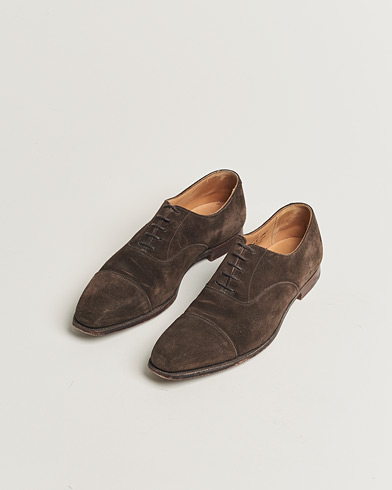Herr | Pre-owned kläder & skor | Pre-owned | Crockett & Jones Hallam Oxford Dark Brown Suede UK9,5 - EU43,5