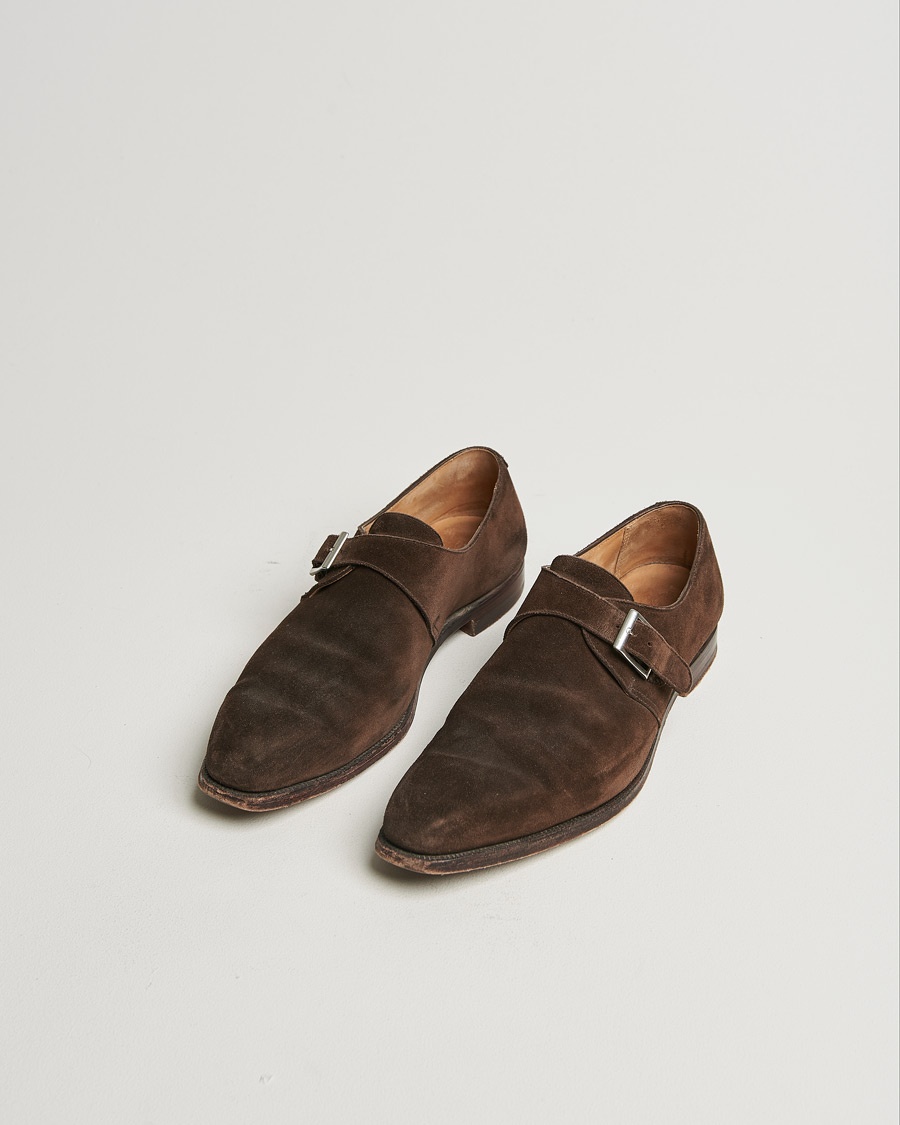 Herr | Pre-owned Randsydda skor | Pre-owned | Crockett & Jones Monkton Brown Suede UK8,5 - EU42,5