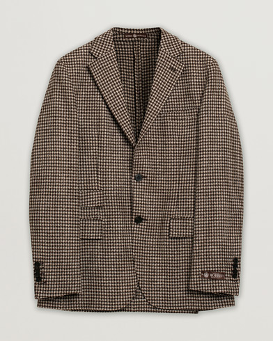 Morris Heritage Keith Dogtooth Blazer Brown 50