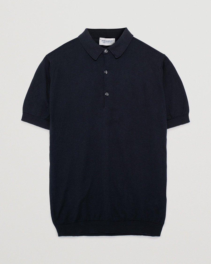 Herr | Pre-owned Pikéer | Pre-owned | John Smedley Adrian Slim Fit Sea Island Polo Navy