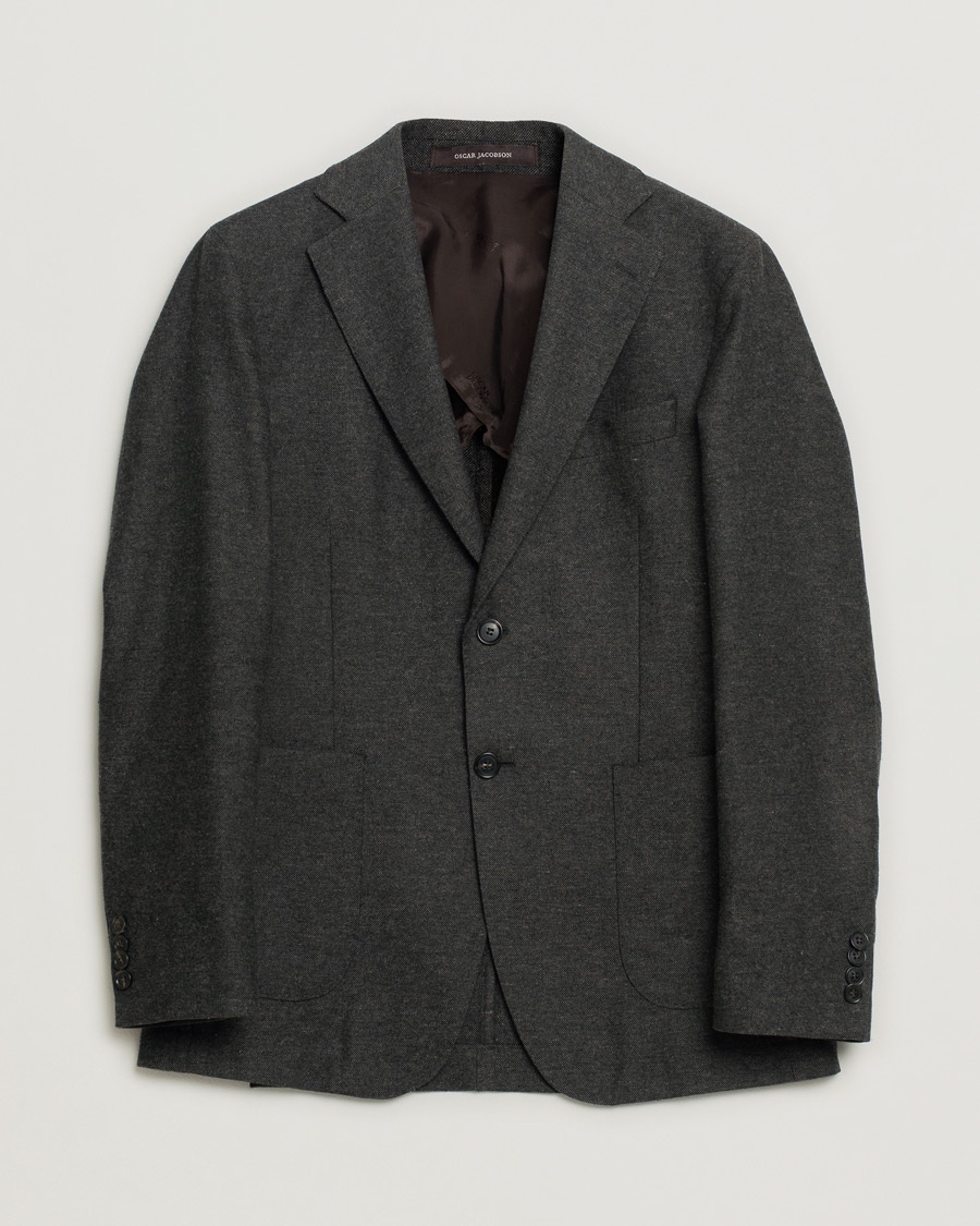 Herr | Pre-owned Kavajer | Pre-owned | Oscar Jacobson Edgar Wool Blazer Brown 46