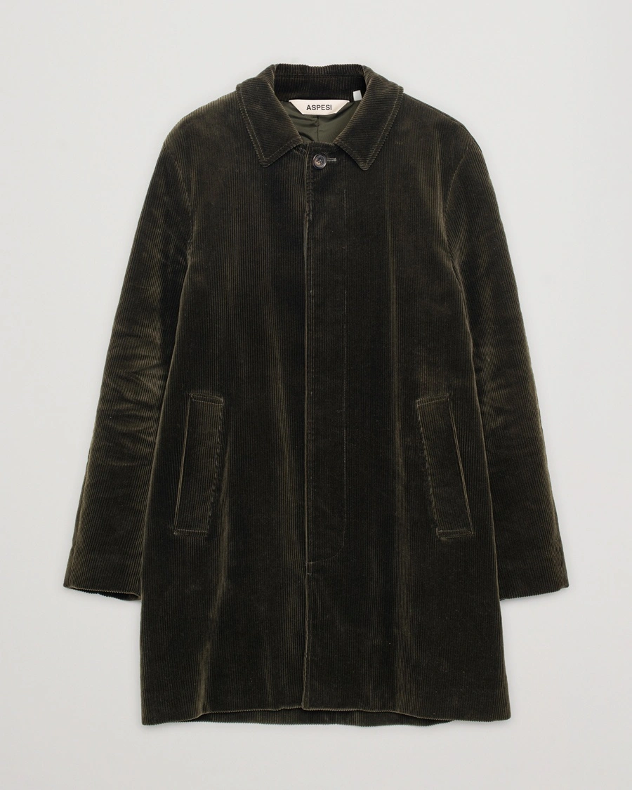 Herr | Pre-owned kläder & skor | Pre-owned | Aspesi Corduroy Coat Dark Green
