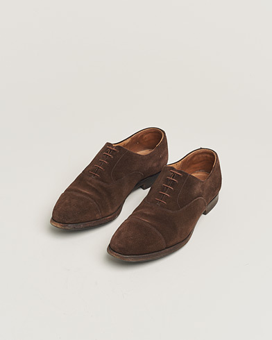 Herr | Pre-owned kläder & skor | Pre-owned | Crockett & Jones Connaught Dark Brown Suede UK10,5 - EU44,5