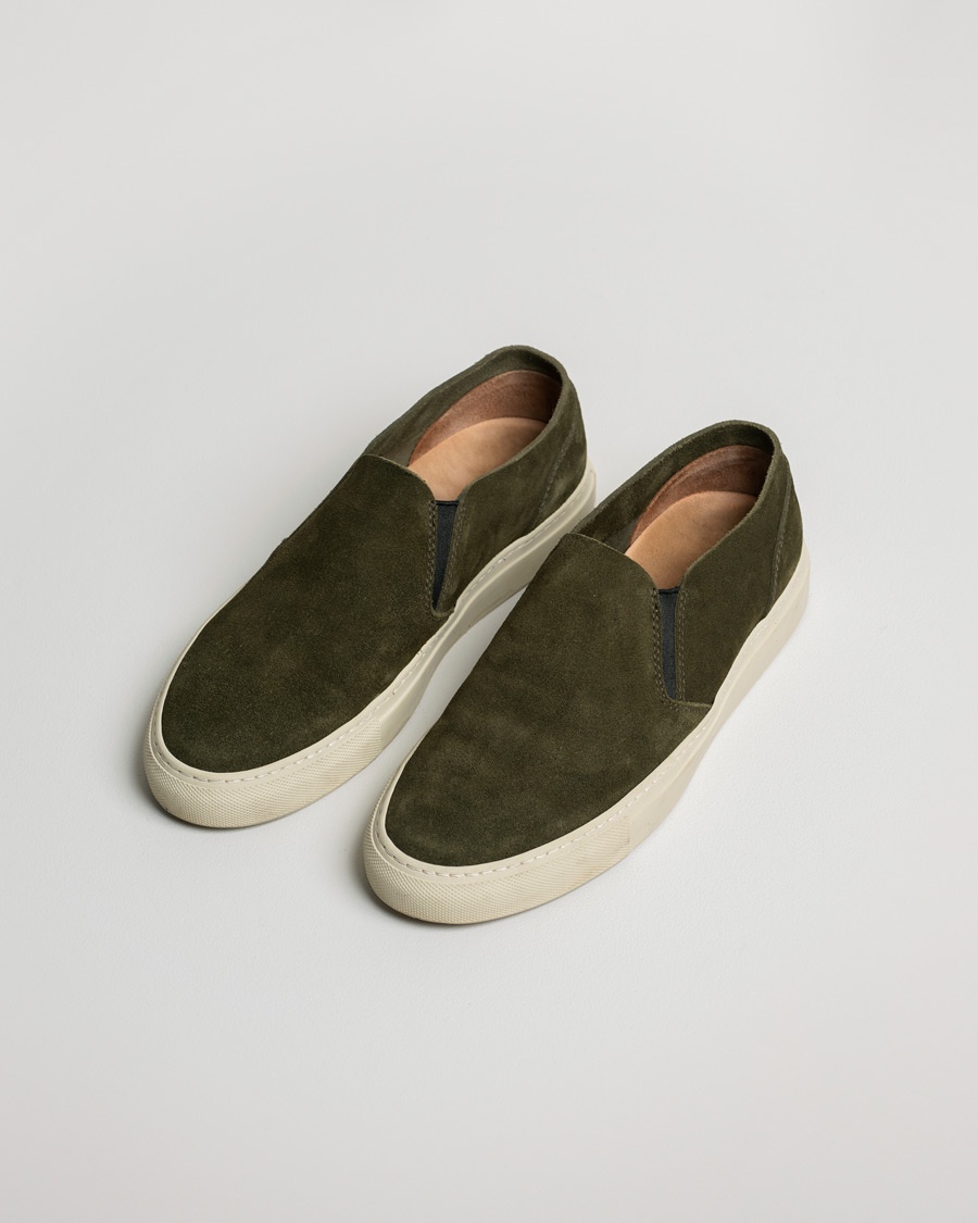 Herr | Pre-owned Skor | Pre-owned | Buttero Suede Slip On Sneaker Green