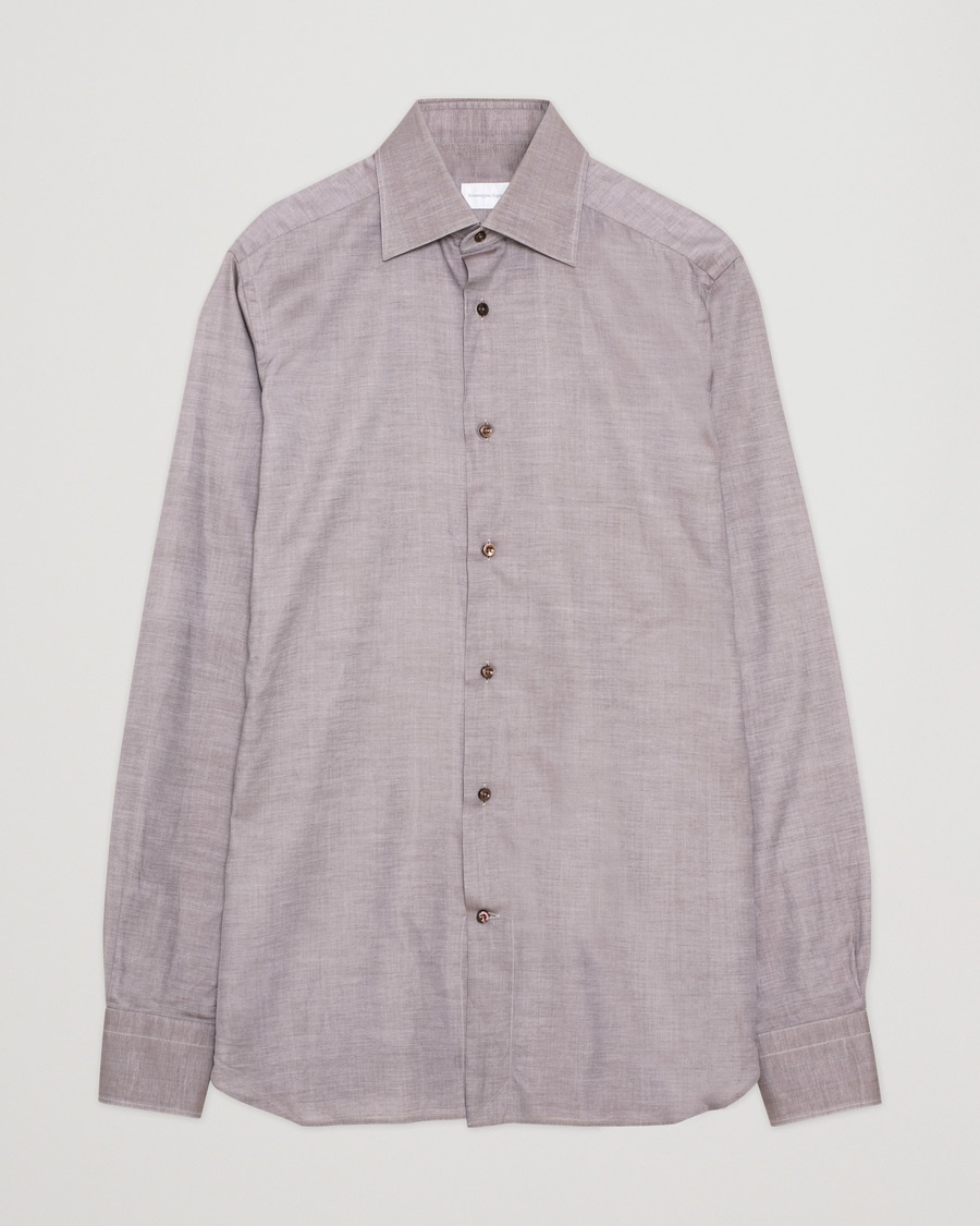 Herr | Pre-owned Skjortor | Pre-owned | Ermenegildo Zegna Slim Fit Cotton Shirt Grey M