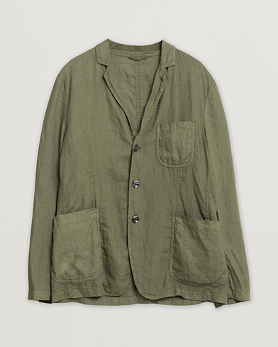 Aspesi Samuraki Linen Blazer Military