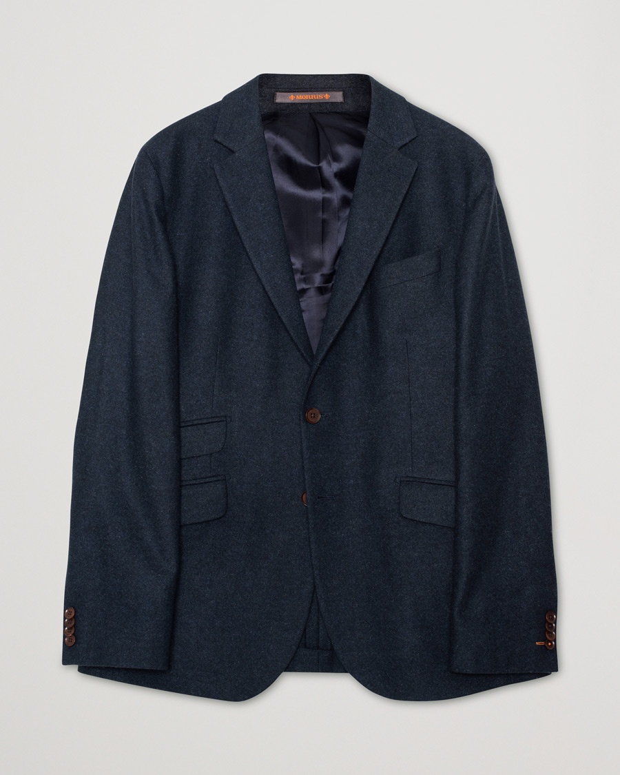 Herr | Pre-owned Kavajer | Pre-owned | Morris Flannel Blazer Navy 54