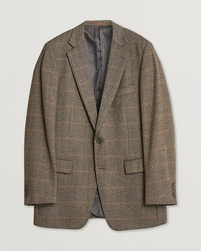 Pre-owned Gieves & Hawkes Cashmere Blend Blazer Brown 50 – Brun