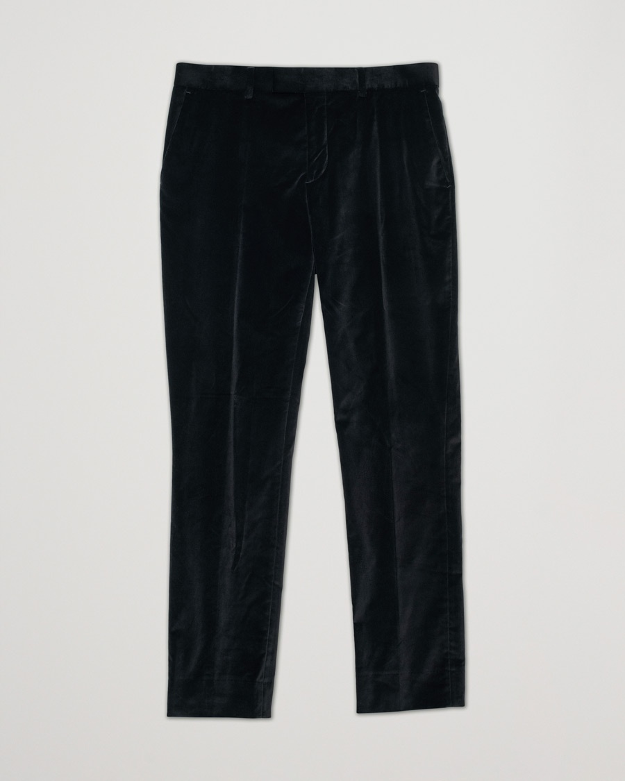 Herr | Pre-owned Byxor | Pre-owned | J.Lindeberg Liam Velvet Trousers Black