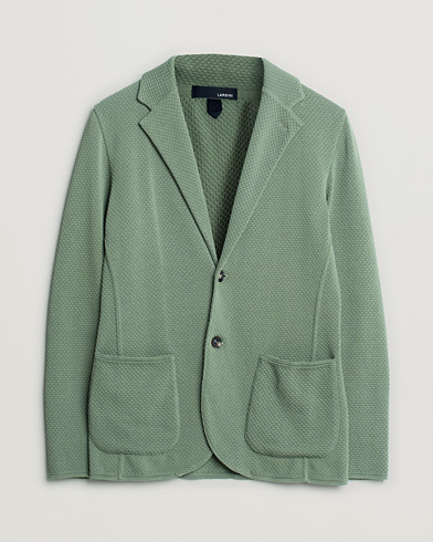 Herr | Pre-owned kläder & skor | Pre-owned | Lardini Knitted Structure Cotton Blazer Soft Green