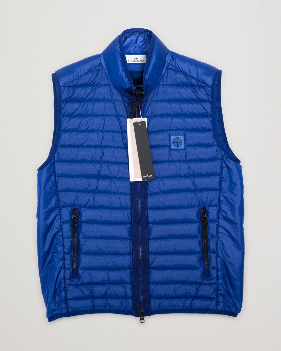 Herr | Pre-owned Jackor | Pre-owned | Stone Island Recycled Nylon Down-TC Vest Bright Blue