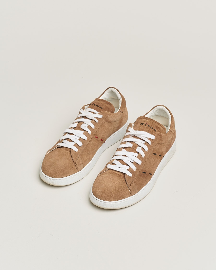 Herr | Pre-owned Skor | Pre-owned | Kiton Plain Sneakers Dark Brown Suede