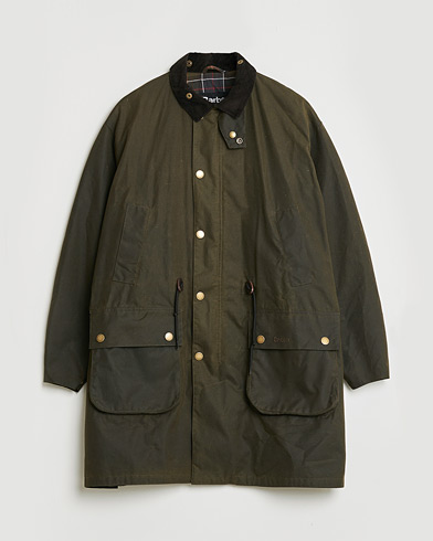 Pre-owned Barbour Heritage Bedale Wax Trench Coat Olive M – Grön