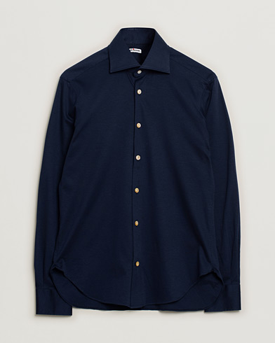 Herr | Pre-owned kläder & skor | Pre-owned | Kiton Cotton Jersey Shirt Navy