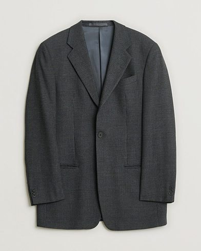 Pre-owned Armani Collezioni Vintage Wool Blazer Dark Grey 48 – Grå