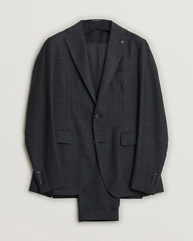 Pre-owned Tagliatore Wool Suit Anthracite Melange 46 – Grå