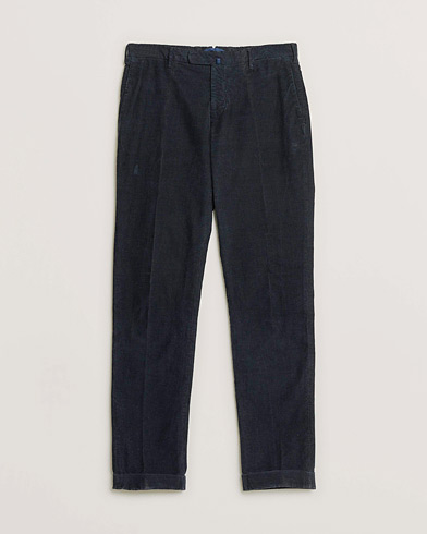 Pre-owned Incotex Slim Fit Garment Dyed Slacks Navy – Blå