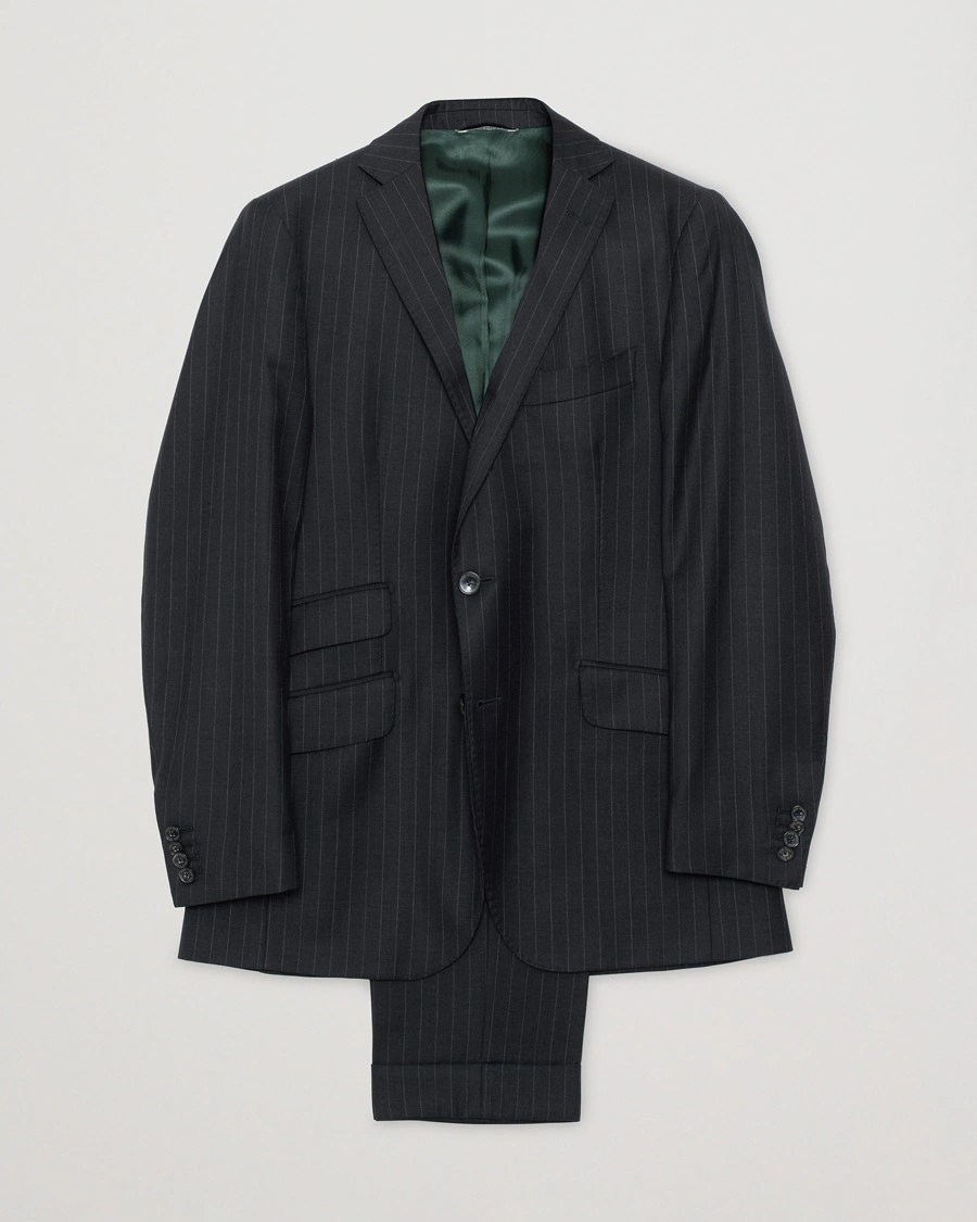 Herr | Pre-owned kläder & skor | Pre-owned | Rose & Born Pinstripe Wool Suit Grey 46