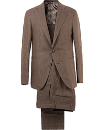  Linen Suit Brown