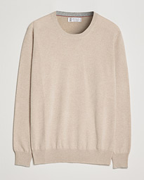  2 Ply Cashmere Pullover Sand