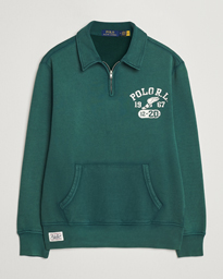  Graphic Fleece Half Zip Moss Agate