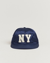  NY Satin Baseball Cap Newport Navy